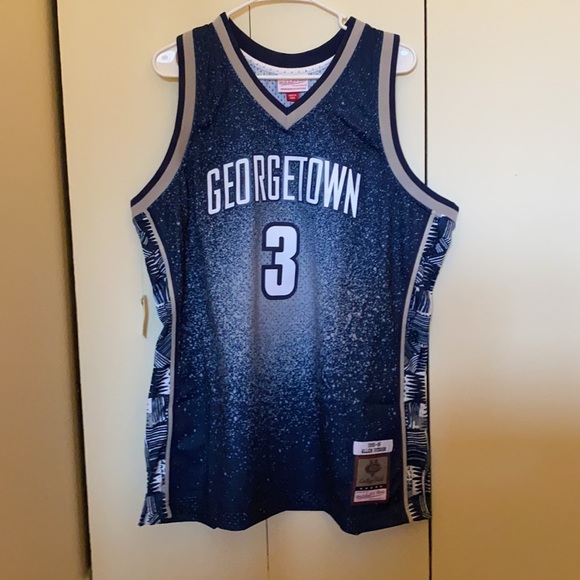 Allen Iverson Georgetown Gradient Mitchell & Ness Swingman Jersey | Size XL & 2X - Picture 2 of 9